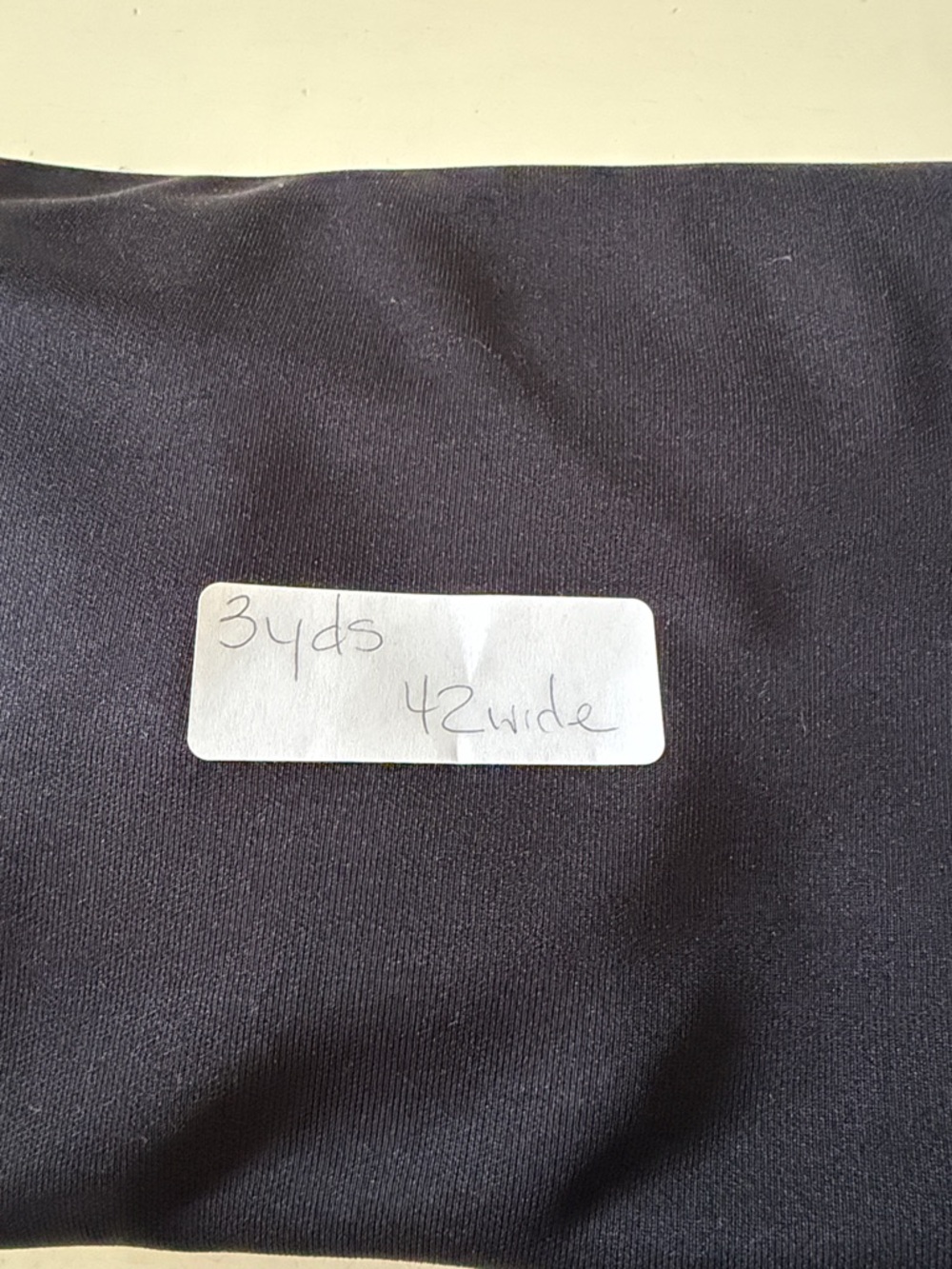 Black fabric yardage - Picture 3 of 4